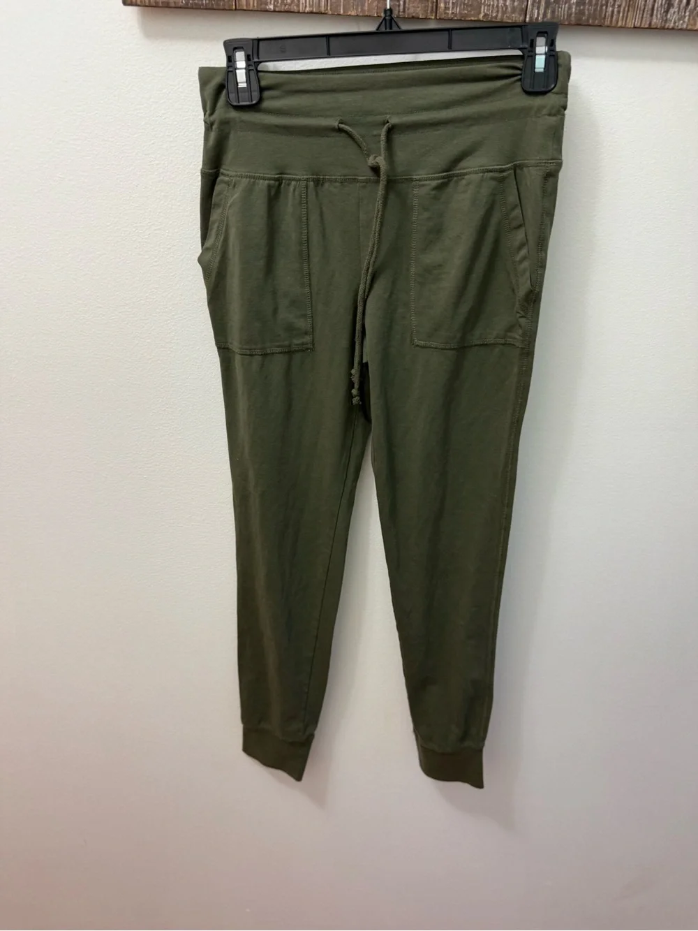 Olive Green Drawstring Jogger Pants wild Fable small